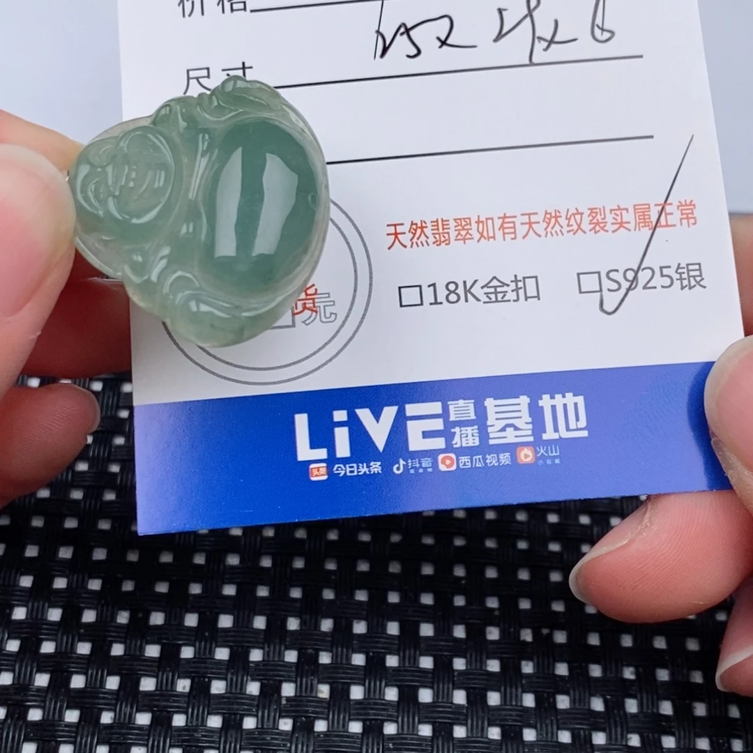 翡翠银S925镶嵌颈饰