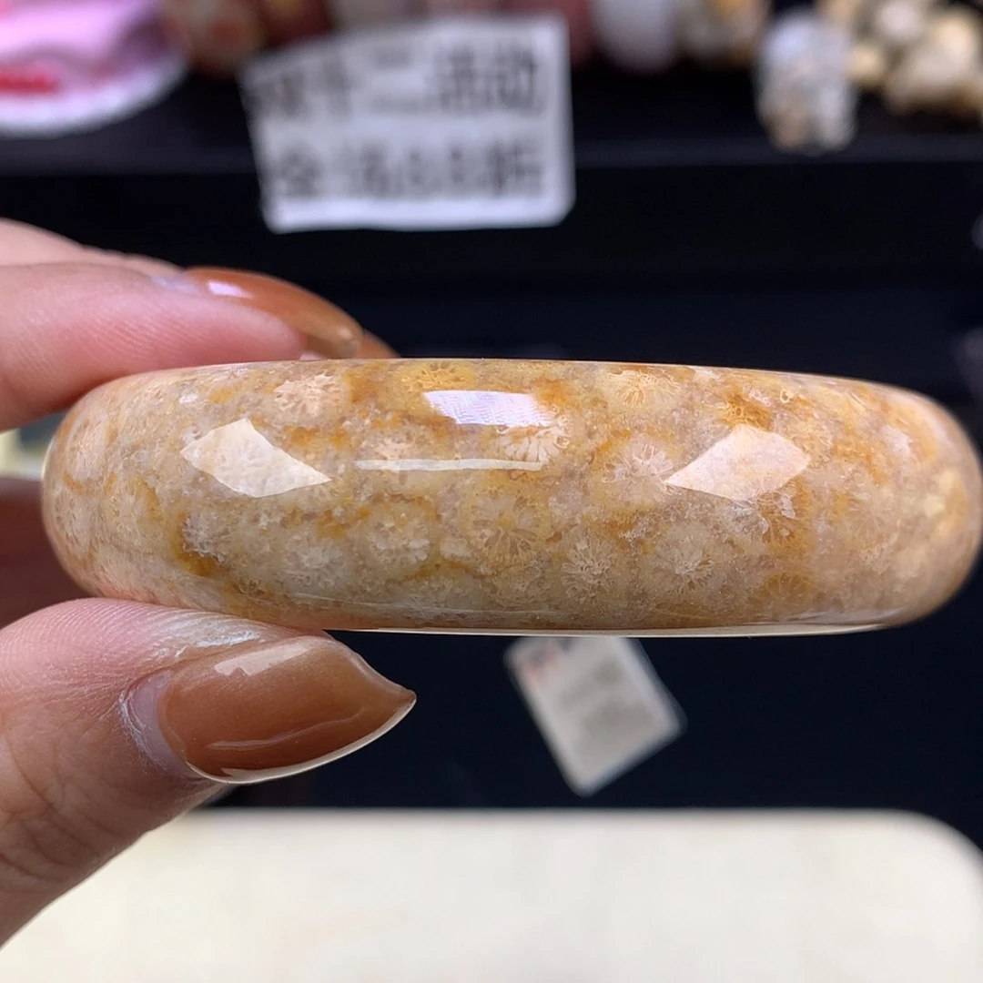 【闪购商品】颈饰未镶嵌硅化珊瑚（珊瑚玉）福利手镯55.3（45号）
