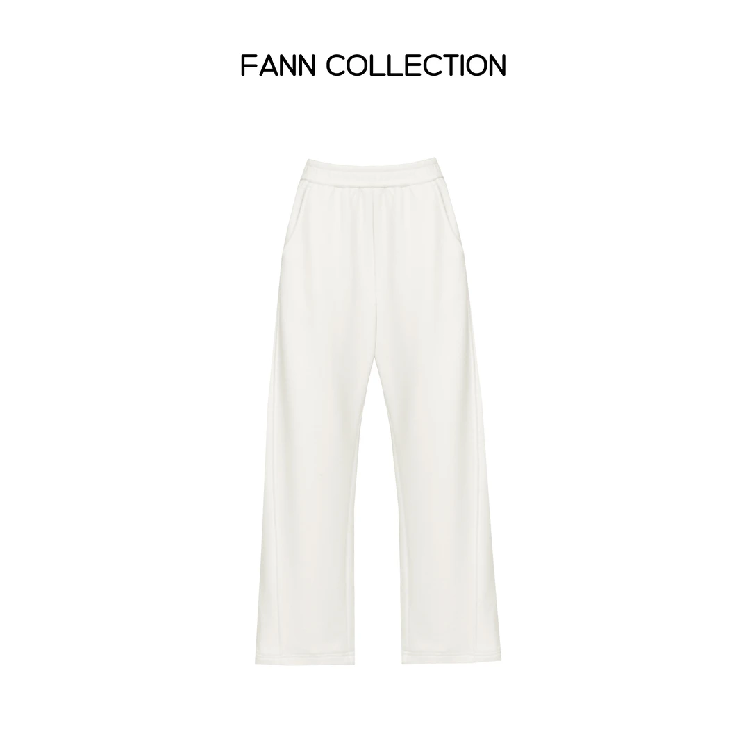 饭饭FANN COLLECTION 沿海公路 松紧腰宽松直筒休闲裤FANNB043