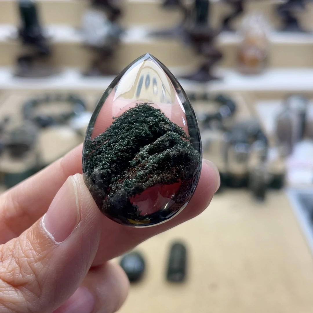 未镶嵌颈饰水晶绿幽灵吊坠