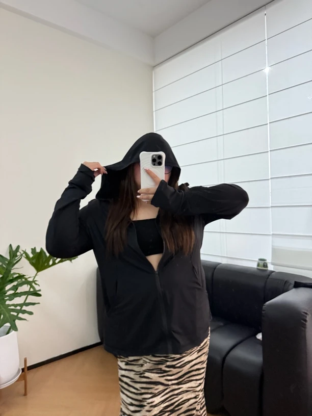 【大码冰感防晒衣】正肩宽松大帽子显瘦连帽防晒衣upf50➕夏日防晒服
