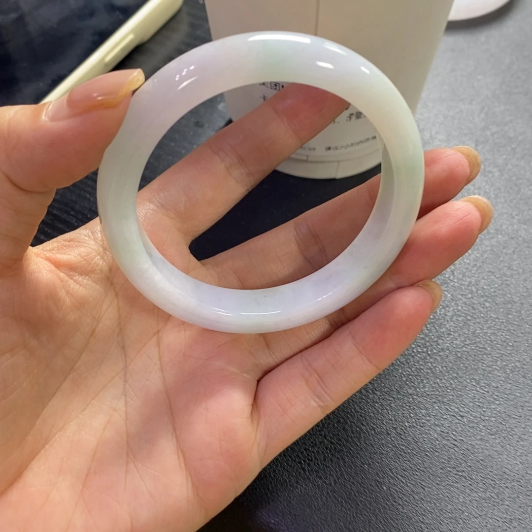 翡翠未镶嵌手镯天然翡翠手镯54.8