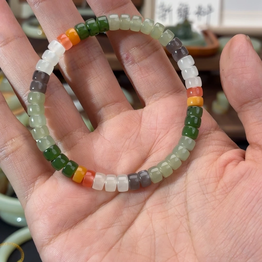 和田玉（糖玉）未镶嵌手链