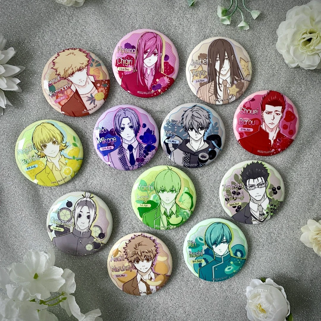 潮衍正版蓝色监狱水果吧唧徽章 蓝锁周边凪诚士郎蜂乐回千切豹马