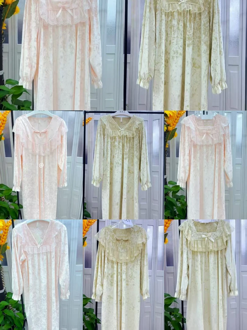 新款金钻绒家居服睡裙