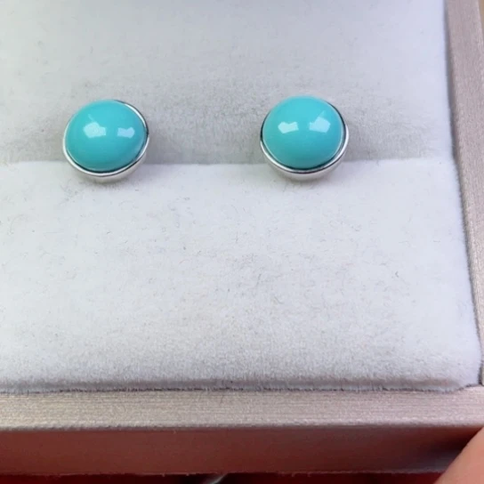 绿松石珠宝奇石银S925镶嵌