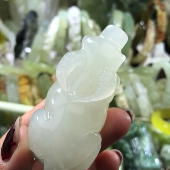 未镶嵌岫玉手把手把