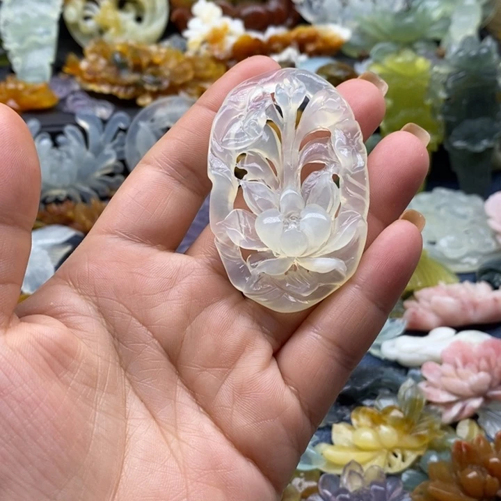 蛇纹石玉合金颈饰