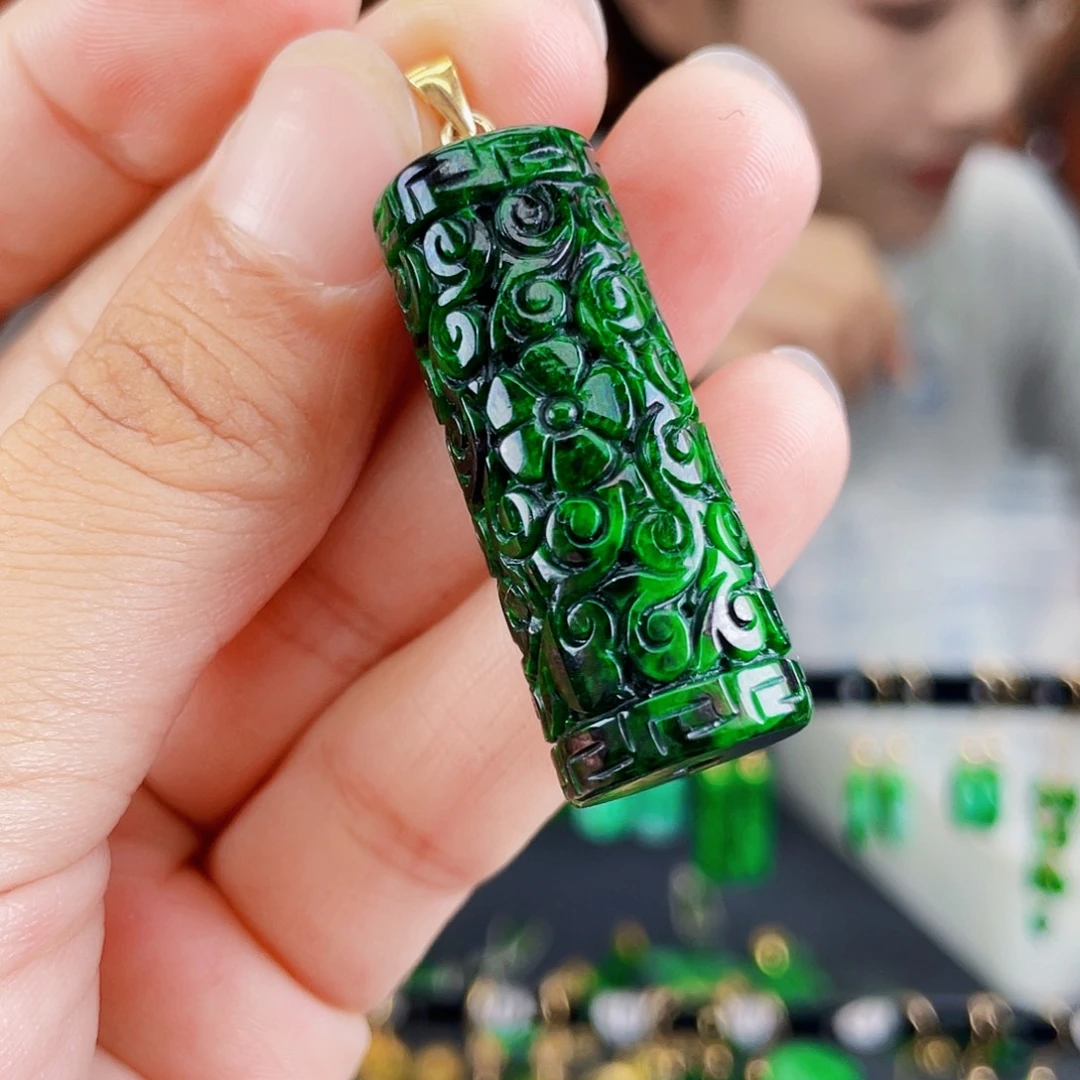 翡翠未镶嵌耳饰饰品