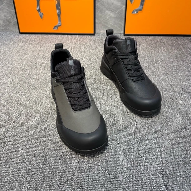 「有单有棉」广州系带舒适百搭休闲男鞋黑色1256-998休闲鞋新款2025