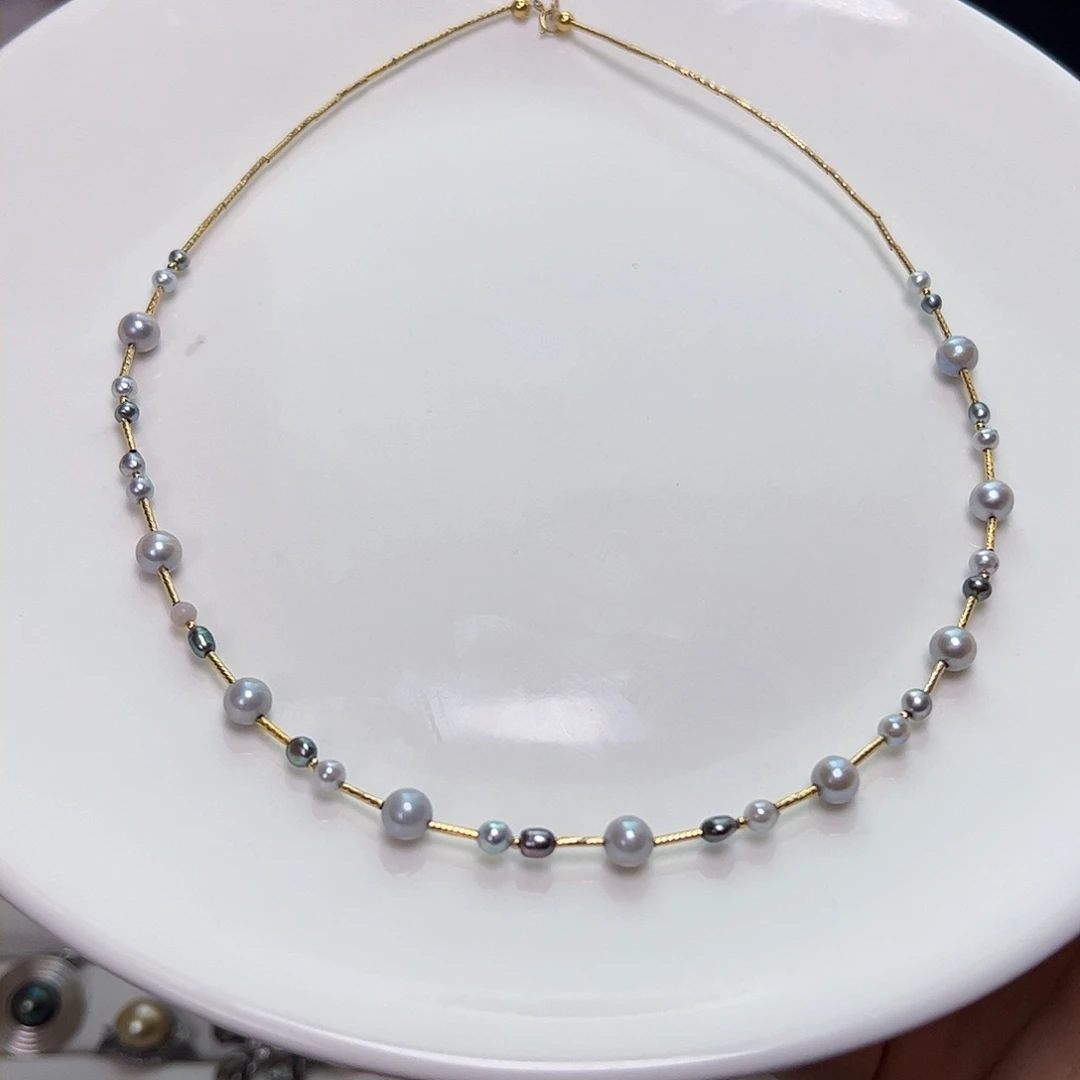 海水珍珠颈饰18K金镶嵌