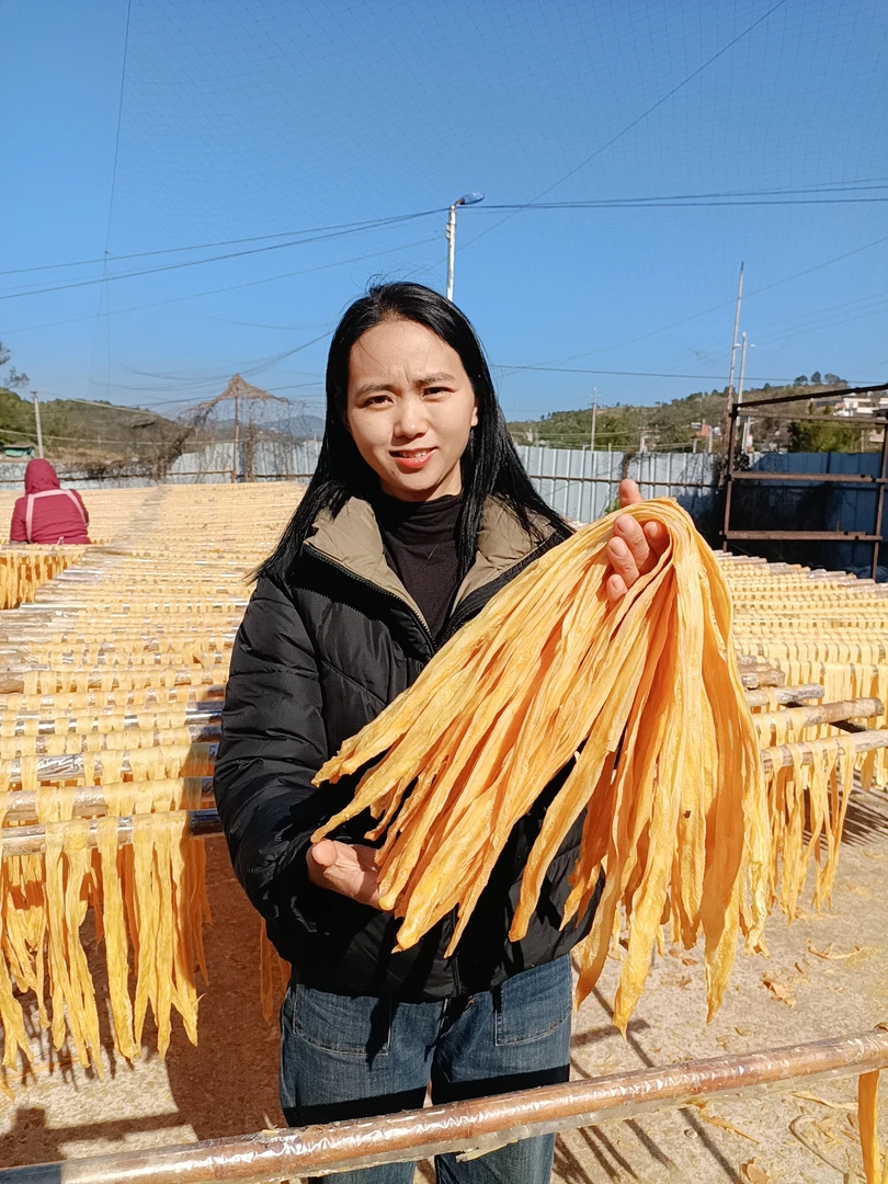 150克/袋原浆无盐头层客家纯手工现做腐竹干货