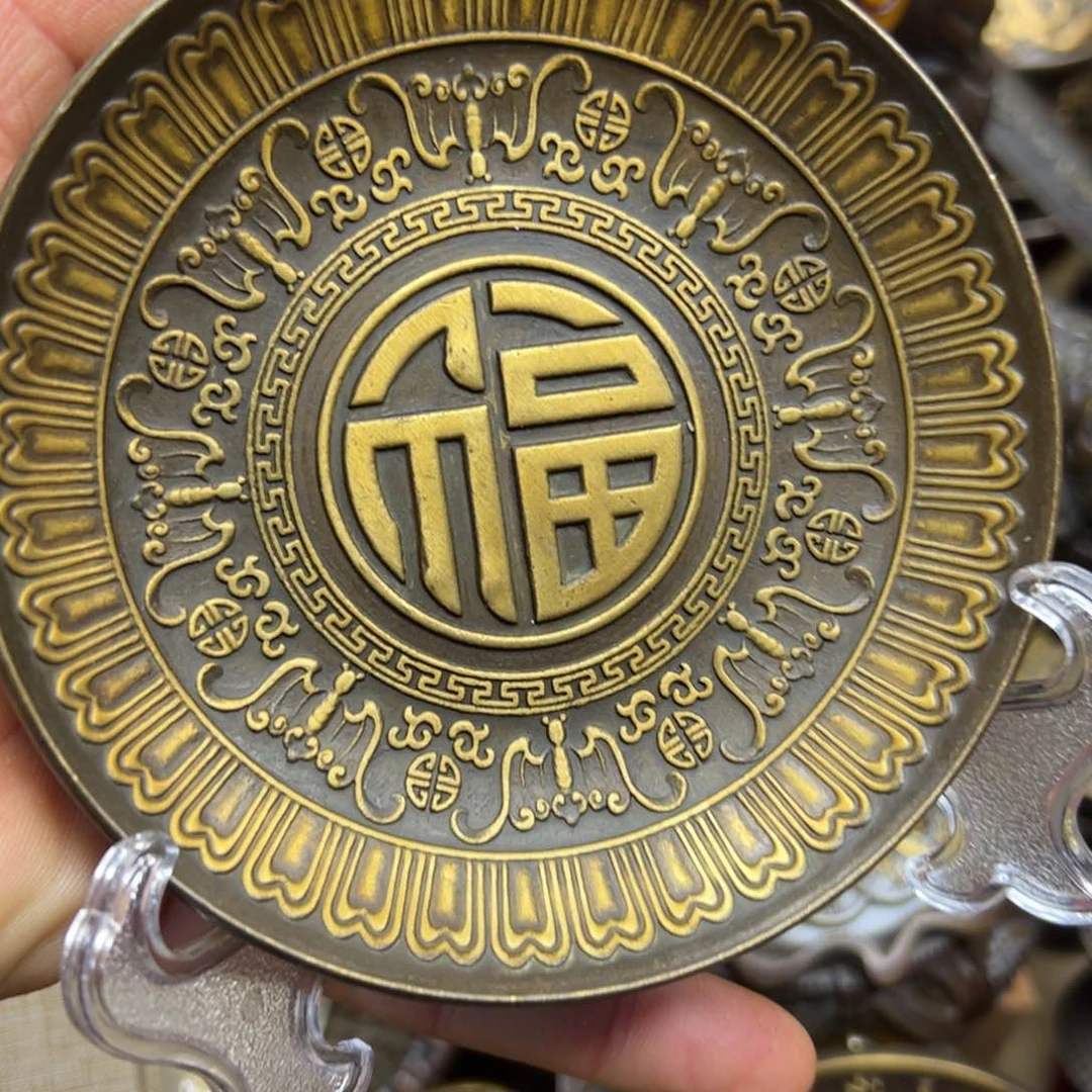 铜摆件欢迎欢迎你