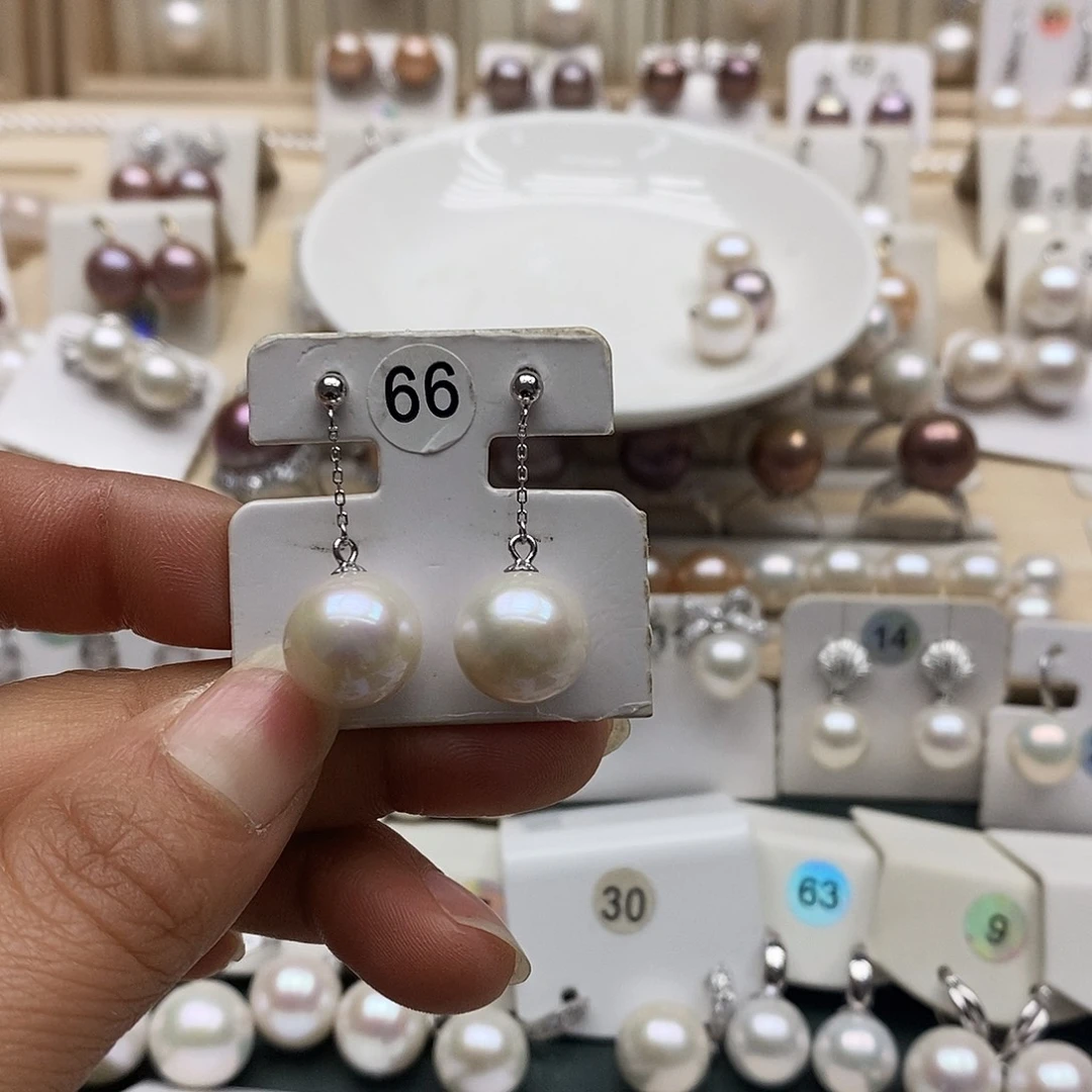 淡水珍珠银S925镶嵌颈饰