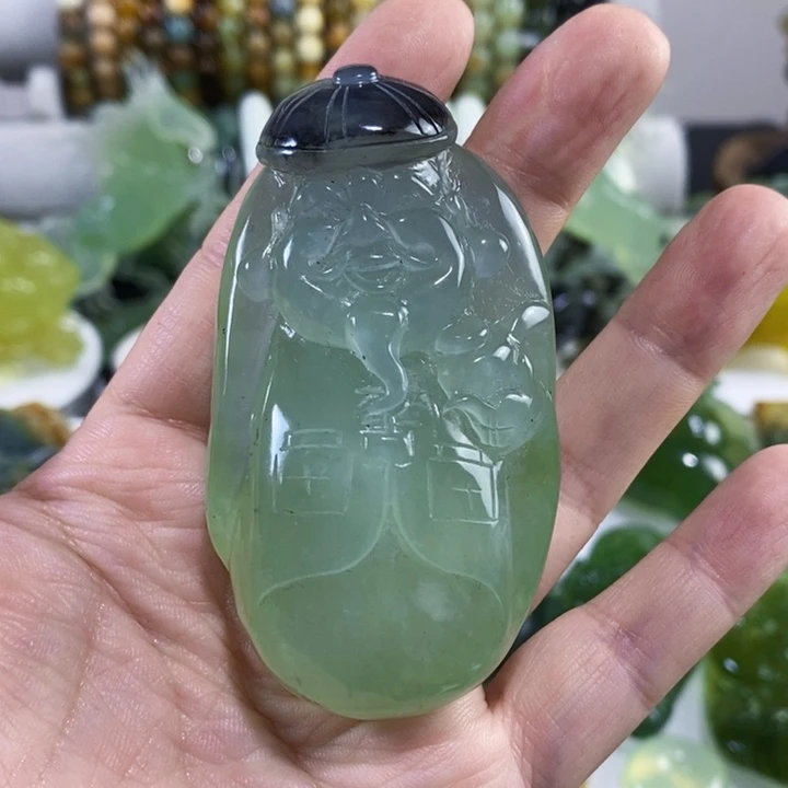 未镶嵌岫玉手把件