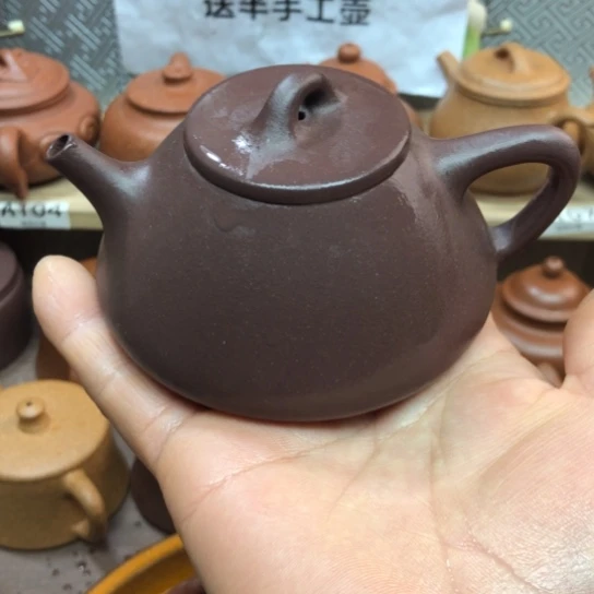 紫砂茶壶紫泥子冶170豪升左右
