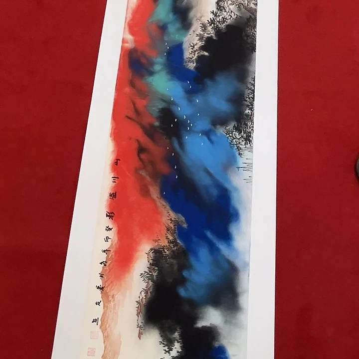国画国画作品展示会上发表