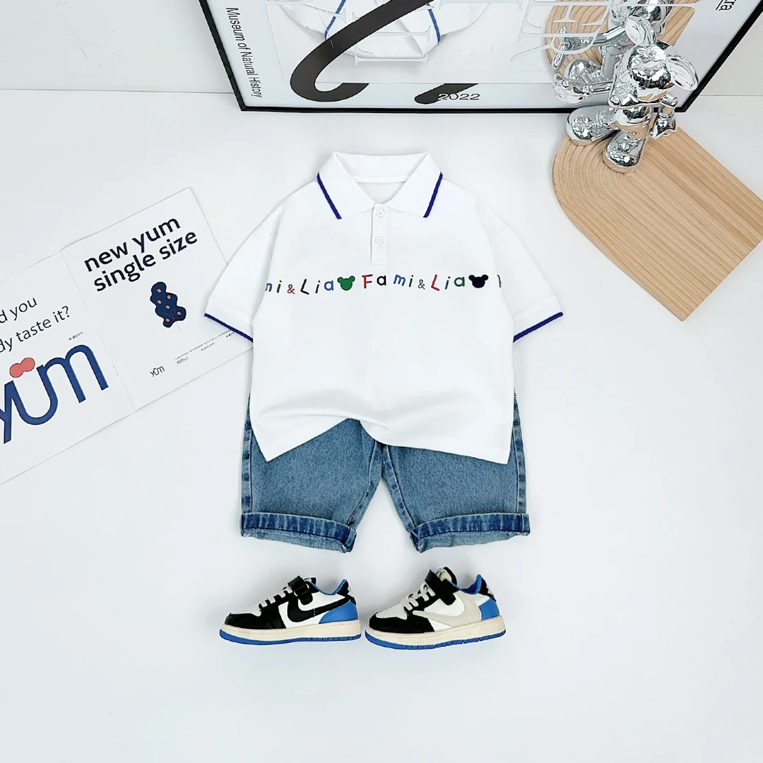 儿童夏季装短袖POLO衫男童T恤薄款2025新款 BDX25980悠悠童话童装