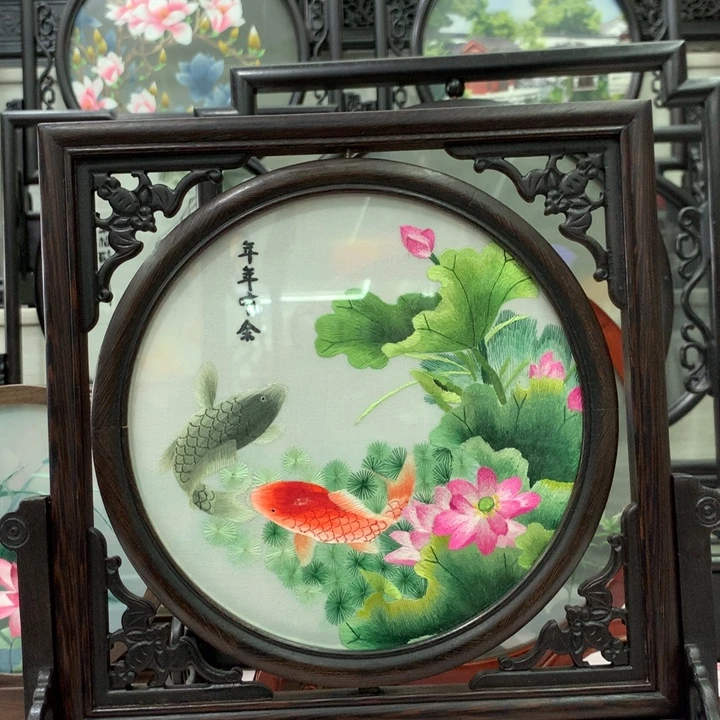 踏***梅刺绣手工制作工艺