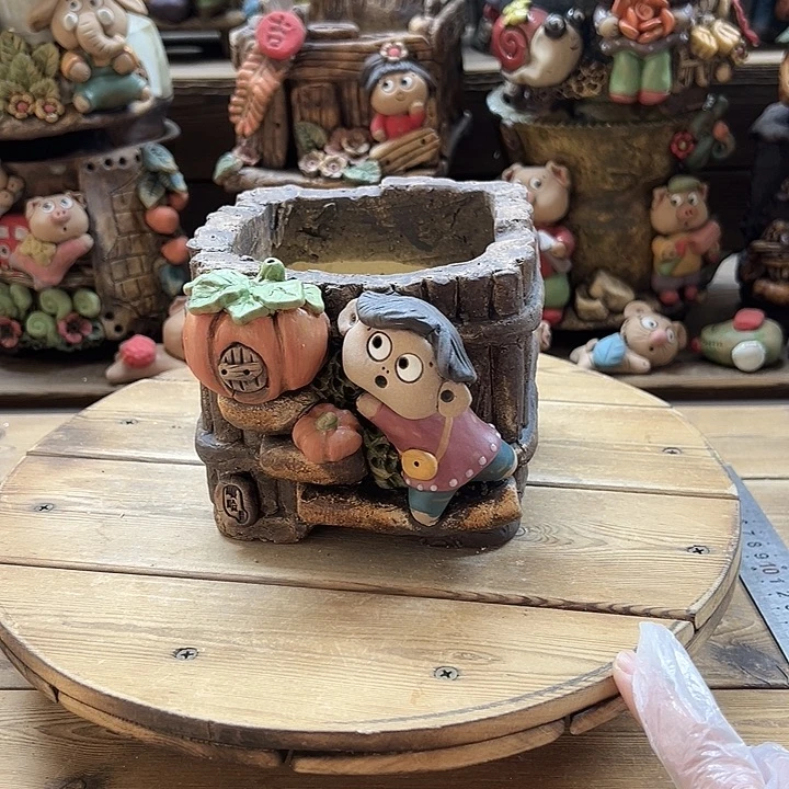 嘻哈多肉花盆百搭