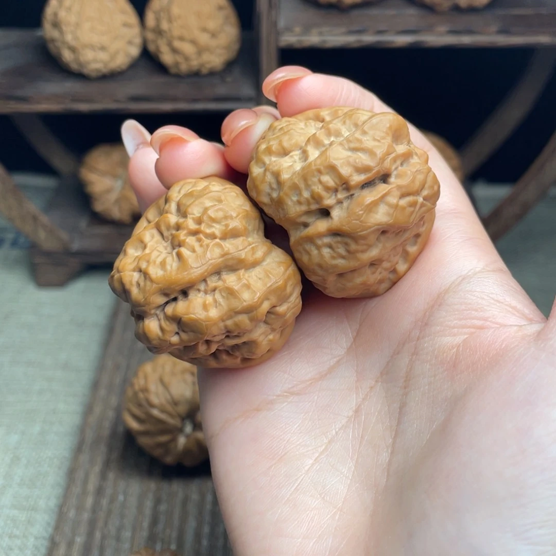 文玩核桃吊坠蛤蟆头41 全品白茬精配克重打手