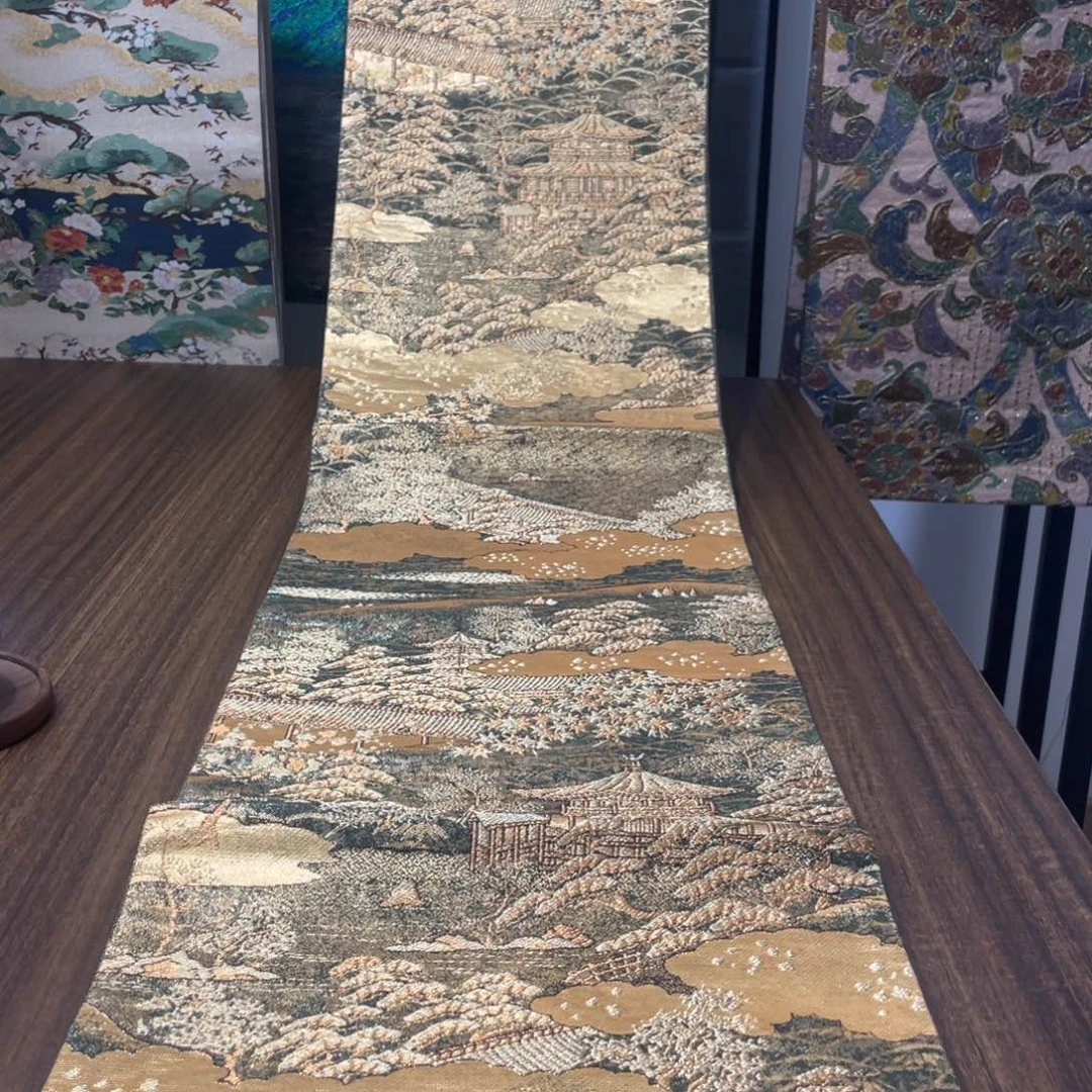 织绣唐锦西阵织桌旗33