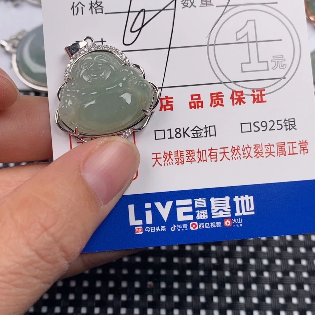 翡翠银S925镶嵌颈饰