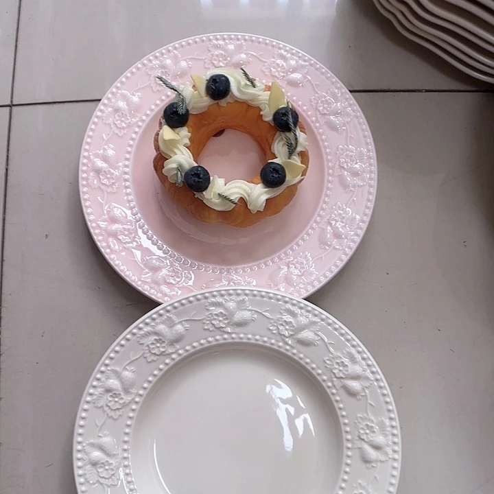 瓷片瑕疵特价陶瓷浅盘