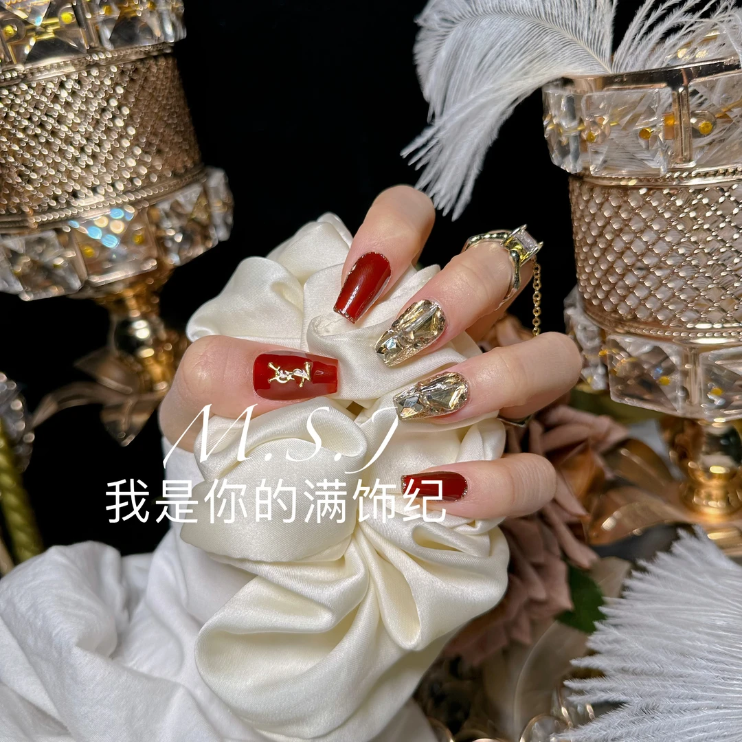 满饰纪|「反转巴黎」轻奢钻饰网红穿戴甲手工美甲纯欲甲片指