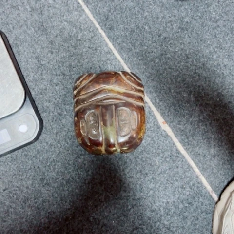 紫金钵盂菩提把件