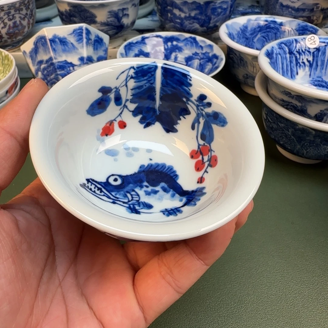 纯手工纯手绘茶具石头51