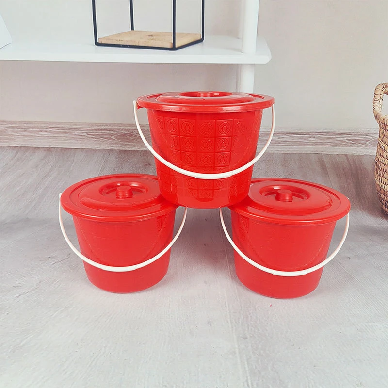 【到手三套】水桶盖子款防磨小桶见外包装水桶塑料桶桶装水耐摔