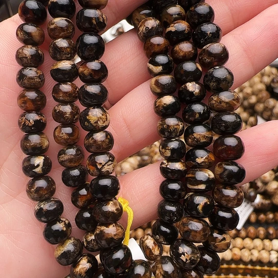 知***好琥珀未镶嵌手链抚顺琥珀