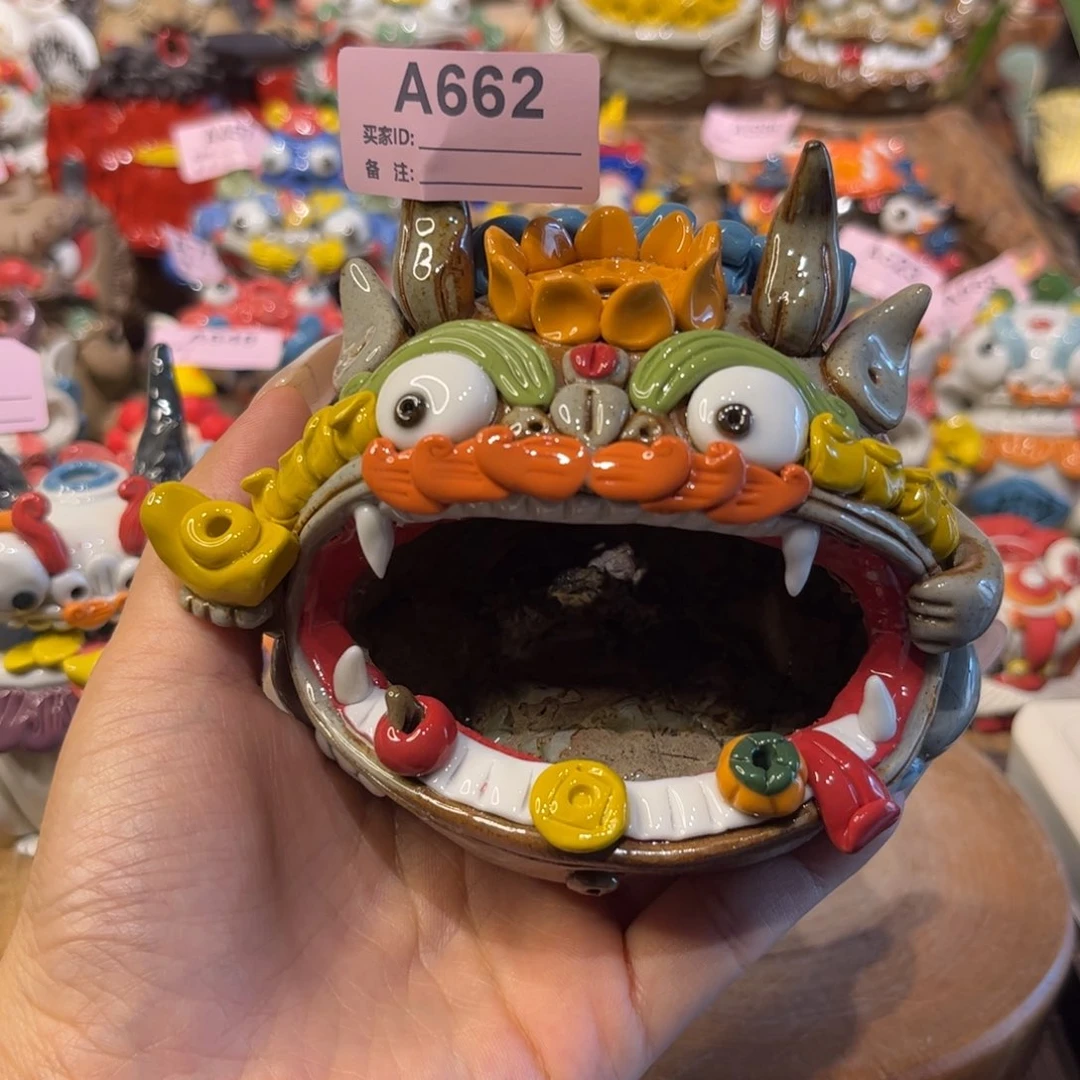 泥塑纯手工陶瓷摆件