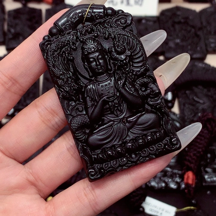 天然a货钢琴黑挂件