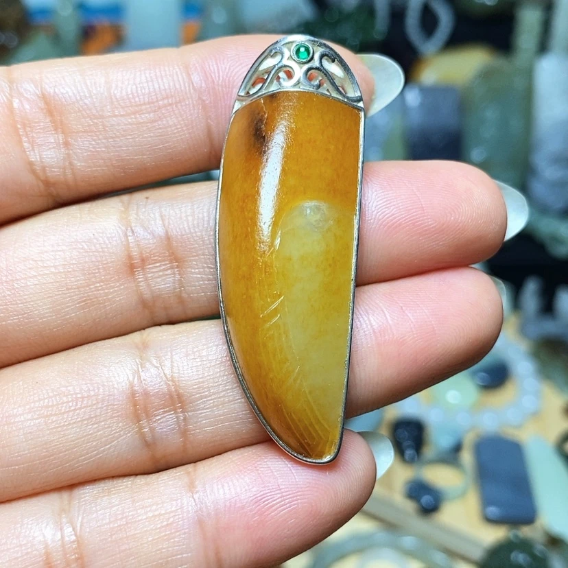 【闪购商品】颈饰未镶嵌和田玉文****〜