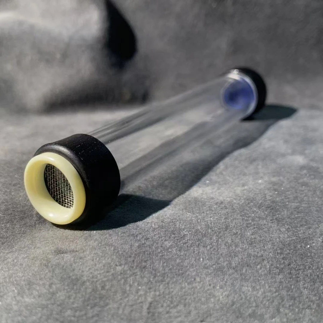 海派黄蛉筒 老红木口盖黄蛉筒 大黄蛉小黄蛉筒 18mm有机黄蛉罐
