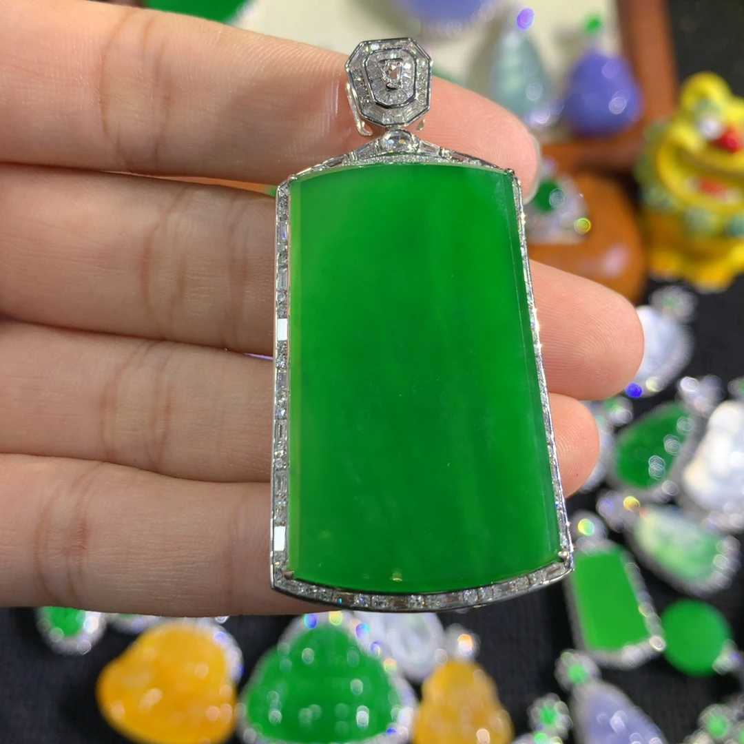 翡翠18K金镶嵌颈饰分单2（付完）