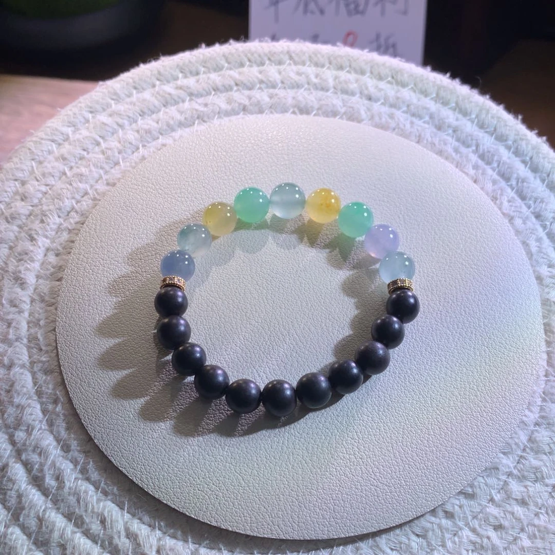 散珠翡翠天然缅a糖果半串