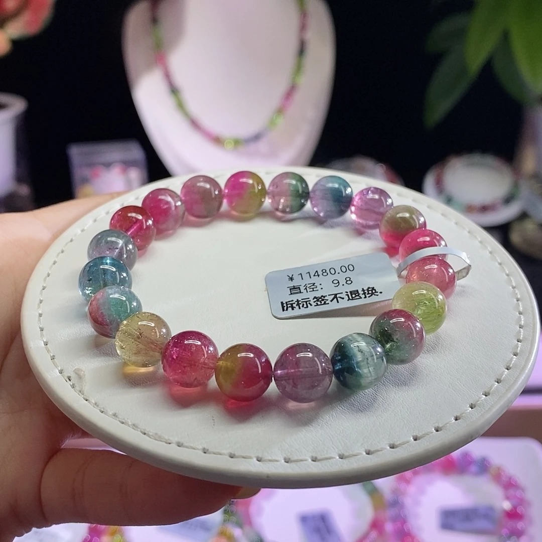 未镶嵌手链碧玺西瓜