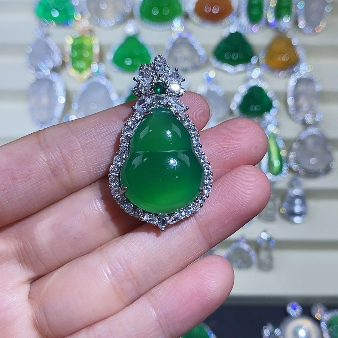 玛瑙/玉髓吊坠合金1