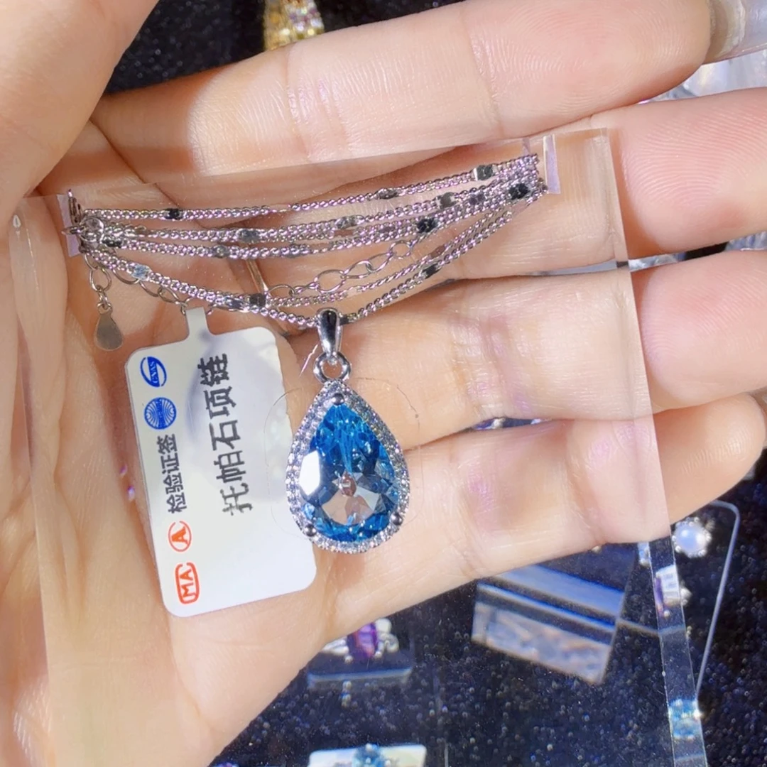 银S925镶嵌颈饰水晶