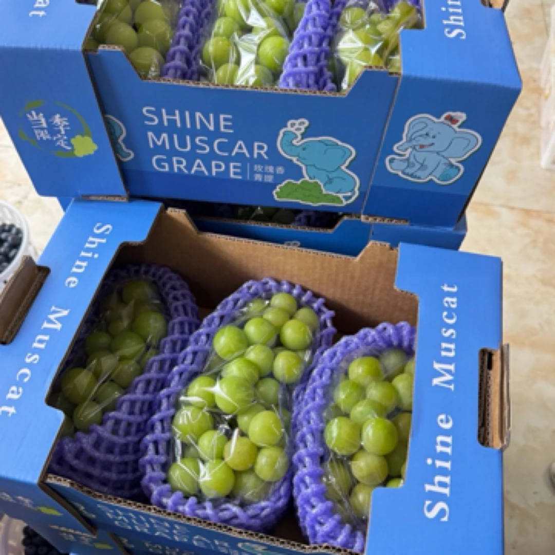 阳光玫瑰葡萄礼盒装一盒1.2--1.4公斤云南省