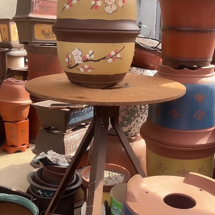 005小一对花盆紫砂花盆