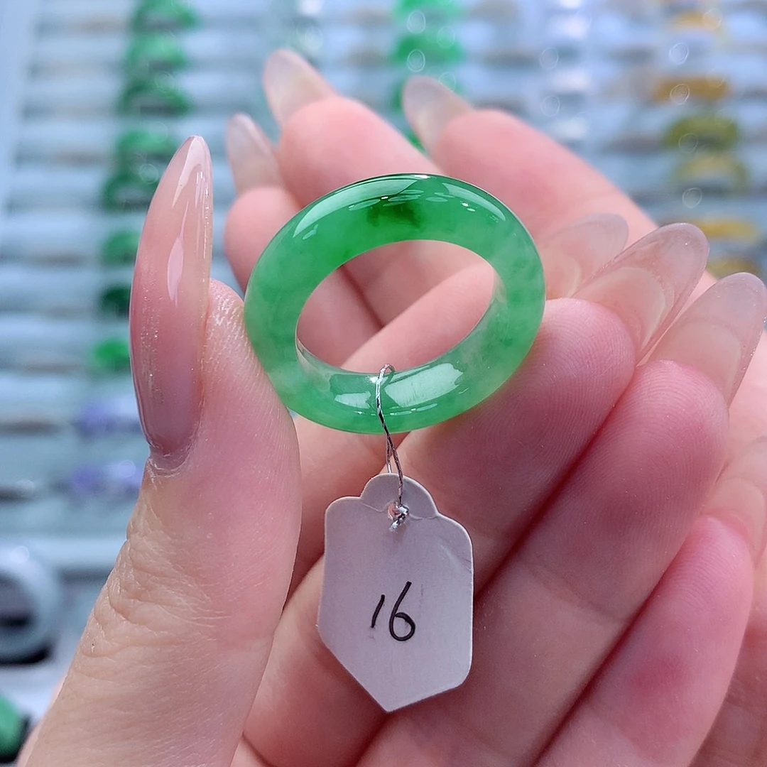 刺***泡翡翠戒指未镶嵌天然