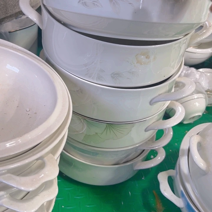 瓷片汤锅无盖一个微瑕