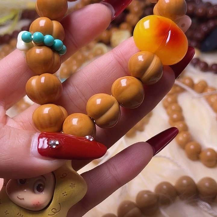 一***字手串猴头核桃一物16镜面柯基屁桃