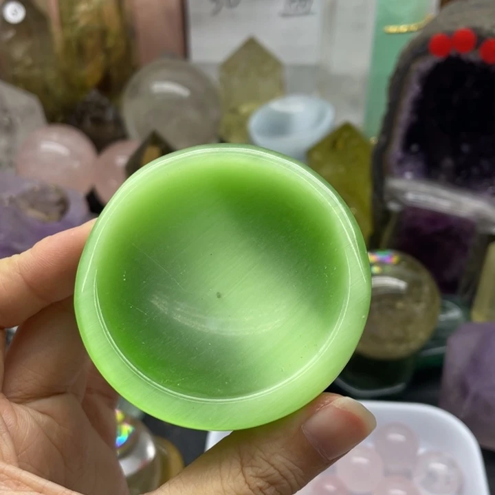 *****水晶珠宝半成品未镶嵌猫眼17