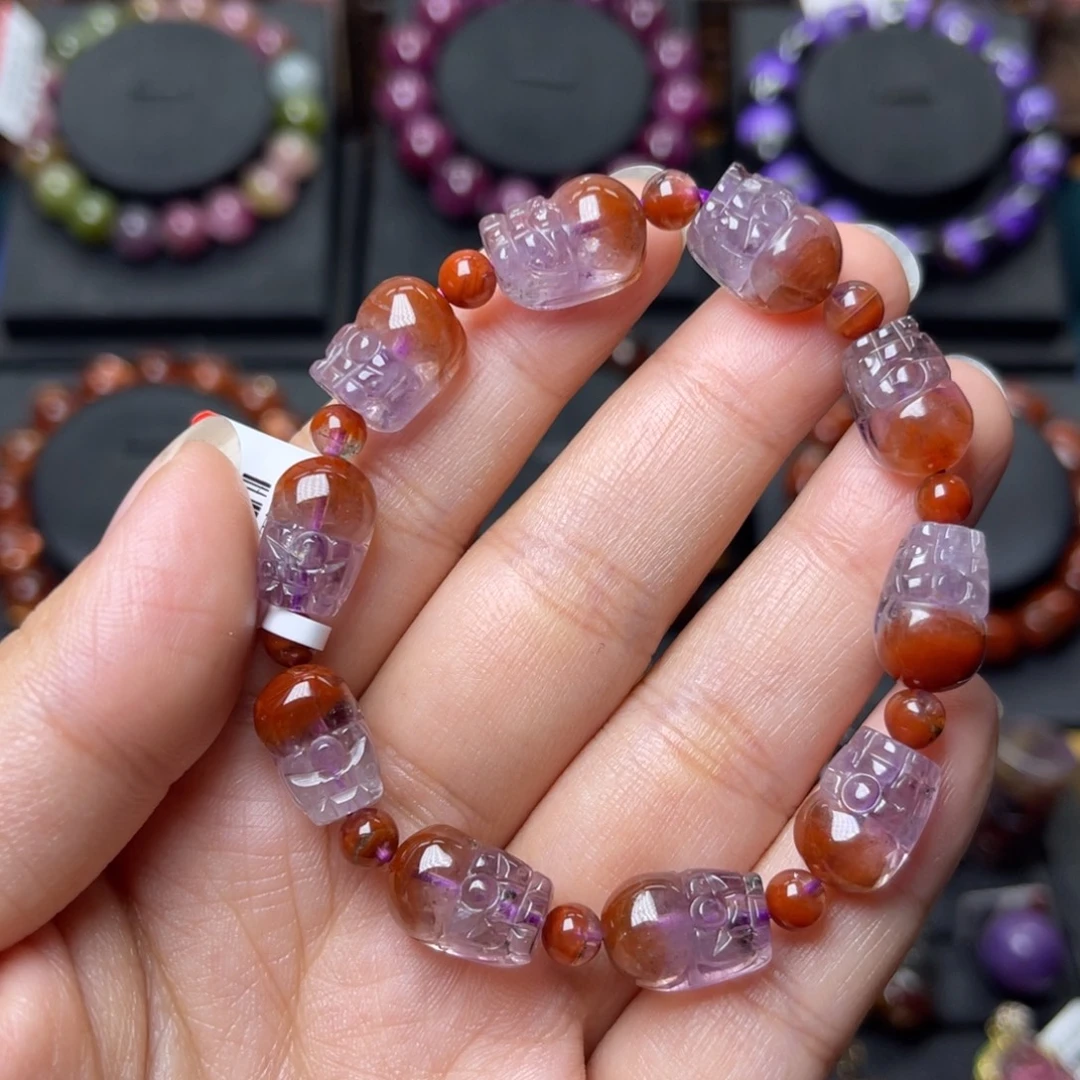 水晶手链未镶嵌极光荆棘玫瑰貔貅手链