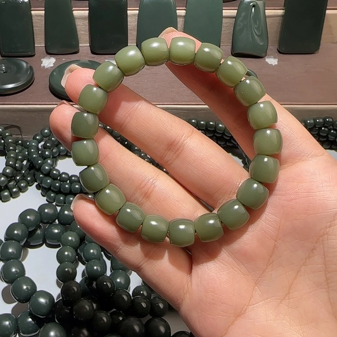 和田玉未镶嵌手链